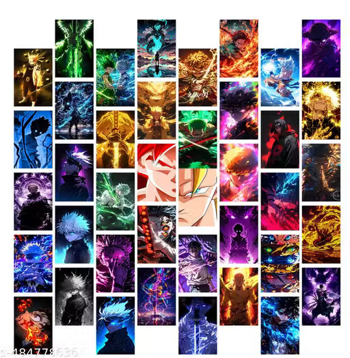 Mixed Anime Poster Card Set – 40 A6 Designs | 350 GSM Premium Quality