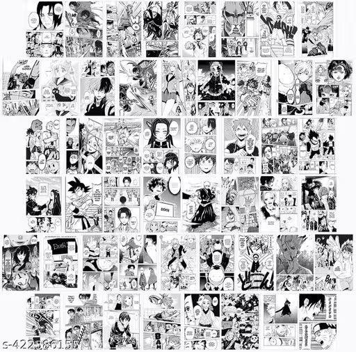 Anime Posters for Room Aesthetic, MHA Anime Poster Pack - Pack of 50